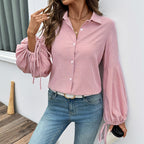 Chemise élégante à rayures pour femme
