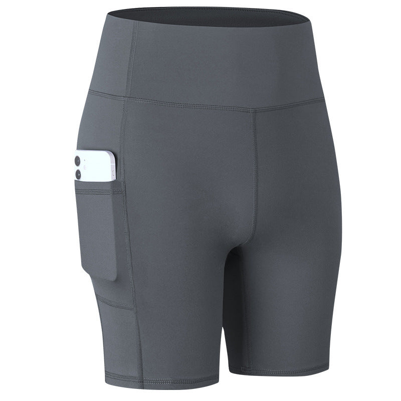 Nouveau Short de Yoga de Poche pour Femmes