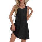 Robe sans manches à poches pour femme