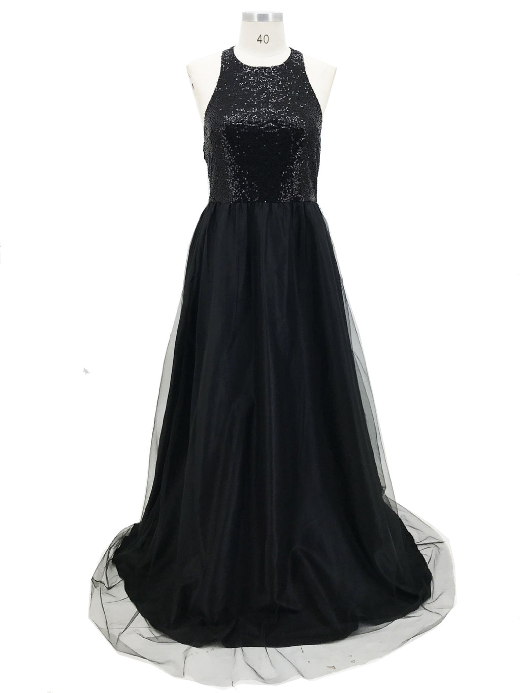 Robe de soirée de mariage sans manches