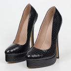 Chaussures de mariée à talons aiguilles compensés