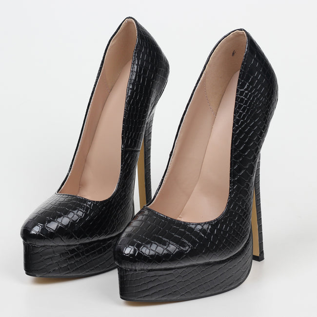 Chaussures de mariée à talons aiguilles compensés Main Image