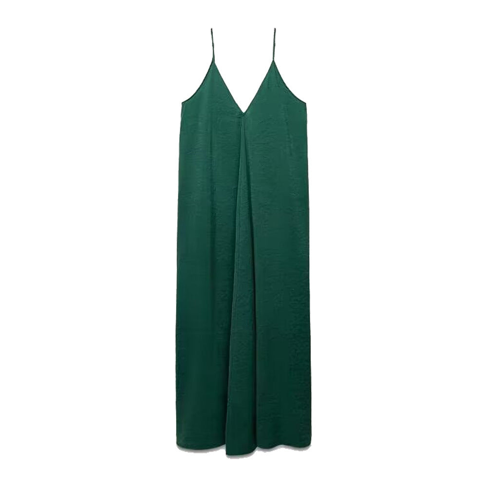 Caraco polyvalent, robe mi-longue élégante, couleur unie