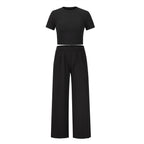 Ensemble deux pièces femme T-shirt manches courtes et pantalon
