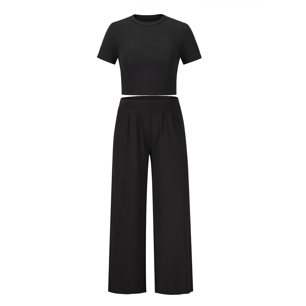 Ensemble deux pièces femme T-shirt manches courtes et pantalon