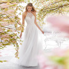 Robe de mariée bustier sans manches avec jupe longue ajustée