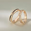 Sterling Silver Ring For Men And Women Couple Rings Design Zircon Inlaid Couple's Ring
