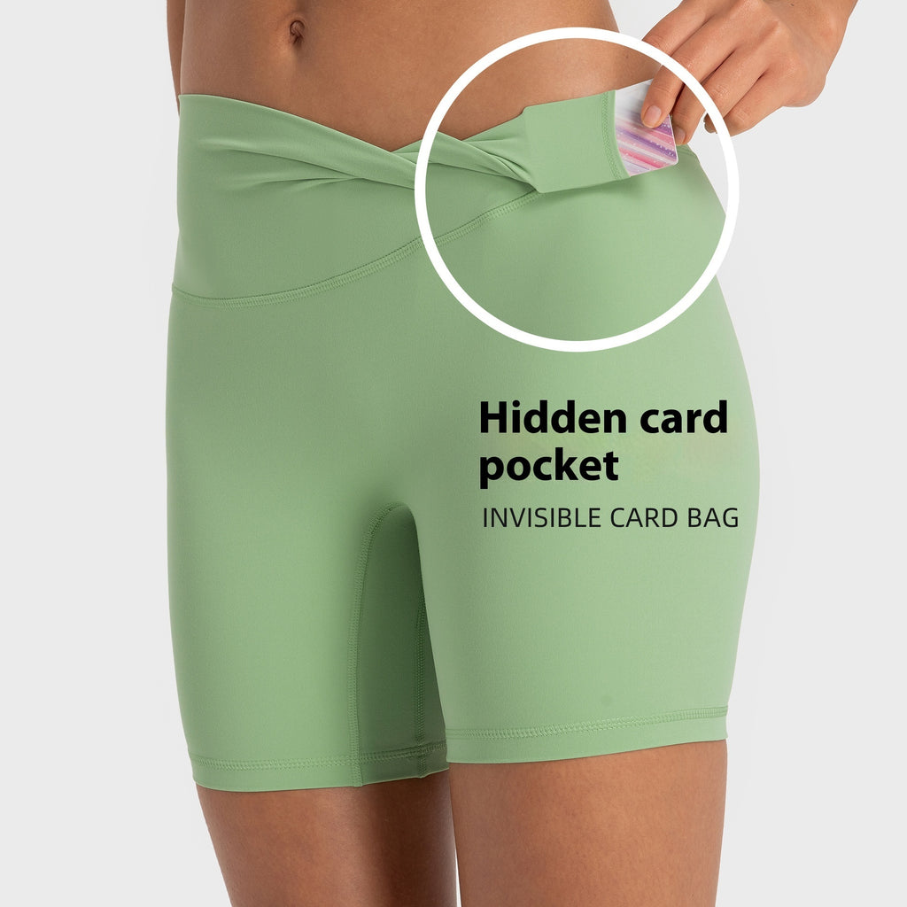 Shorts de yoga Femmes Nues Sans Embarras Collants de Sport D'exercice