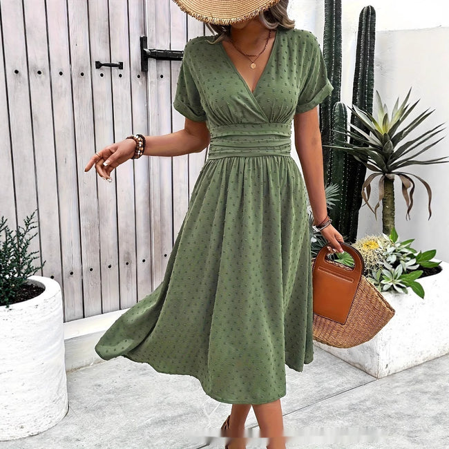 Robe tunique décontractée unie pour femme Hover Image
