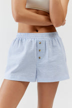 Shorts Rayés à Carreaux Décontractés pour Femmes