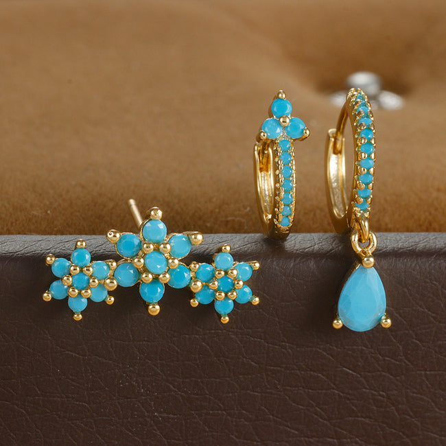 French Style Ear Clip Earings Set For Women Hover Image