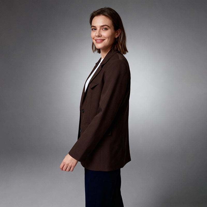 Blazer décontracté élégant de style coréen pour femmes – axé sur le design