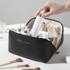 Trousse de Maquillage Verticale pour Femmes Grande Capacité et Portable