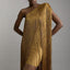 Robe de soirée élégante à jupe à pompons