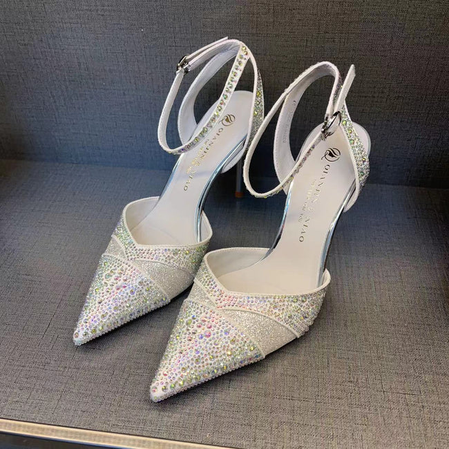 Women's Hollow High Heels With Red Sole Hover Image
