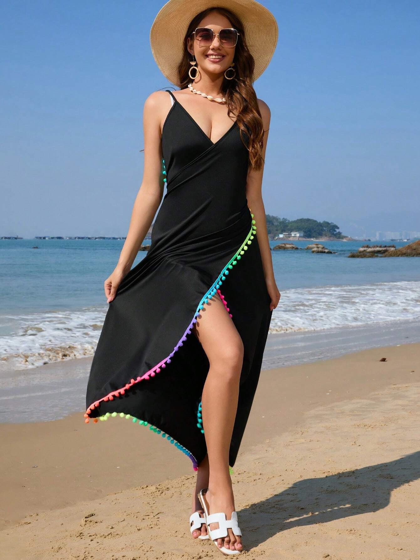 Robe de vacances au bord de la mer pour femme, personnalité mode