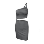 Robe femme avec cordon de serrage, style créateur, coupe ajustée, épaules dénudées