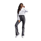 Jeans évasés décontractés et polyvalents pour femme