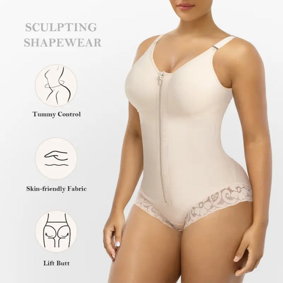 Fajas colombiennes gainantes post-partum pour femmes, maintien du ventre, body shaper, gaines, vêtement de compression