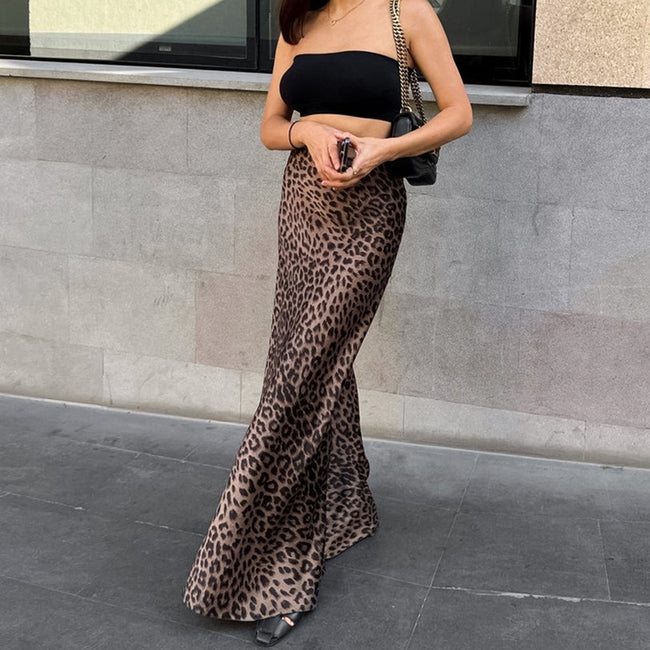 Robe imprimée léopard Jupe sirène Mode Vêtements pour femme Hover Image