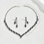 Bijoux De Mariée Accessoires Cheveux De Mariage Accessoires Collier Et Boucles D'Oreilles Ensemble Femmes