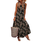 Robe sans manches imprimée de style bohème