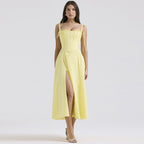Fashion Temperament Split Sling Dress Women