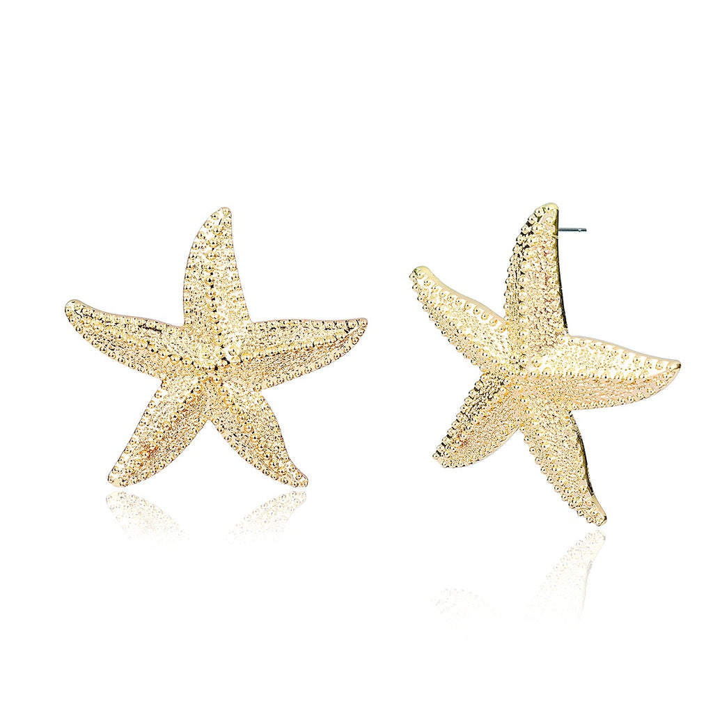 Bijoux Simples Cloutés Style Shanghai Boucles d'oreilles Exagérées pour Femmes