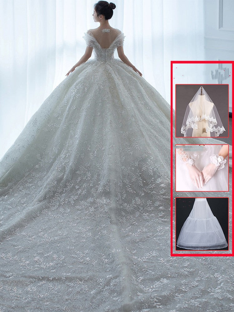 Robe de mariée bustier française