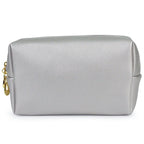 Trousse de Maquillage Octogonale Carrée en Cuir PU, Design Simple