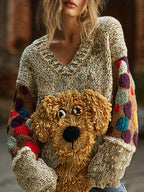 Pull doux décontracté pour femme